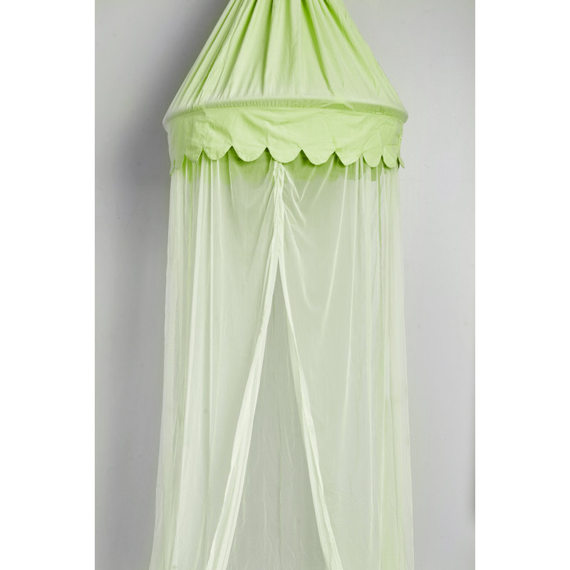 Cotton Blend Bed Canopy - Green, Green