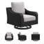 Fauteuil pivotant d'extérieur avec coussin Gennelle