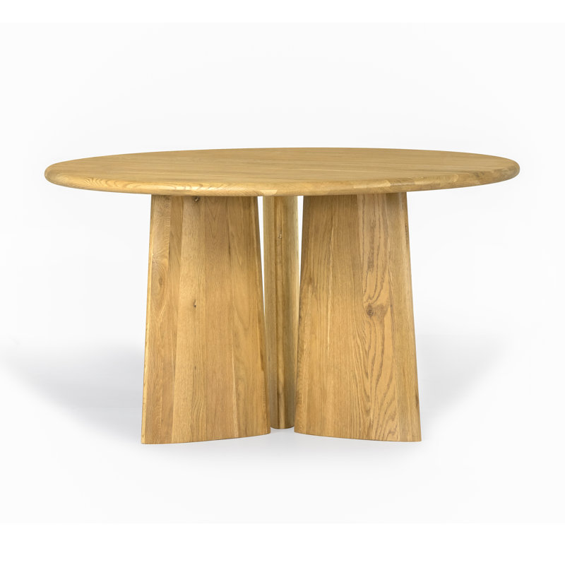 Daymon Oak Round Dining Table