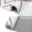 Tapis beige en polyester tissé à la machine Korinne-210218923