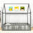 Saimi Full Size Wooden Daybed with Fence and Door-1905419708