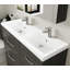 Athena 1205mm Double Bathroom Vanity with Integrated Polymarble Basin-93671530