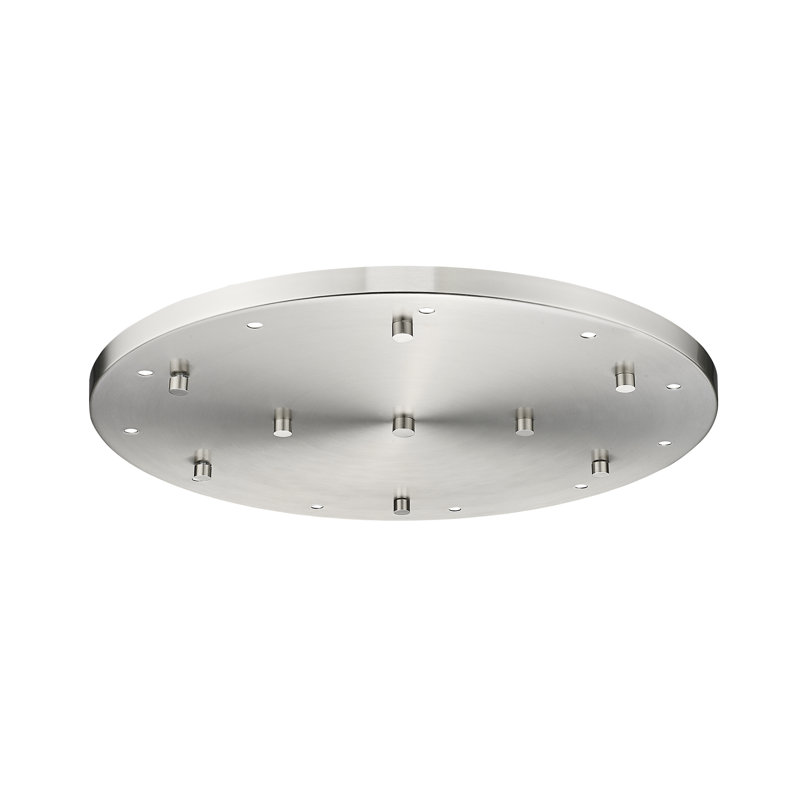 11 Port Multi Point Canopy, Brushed Nickel