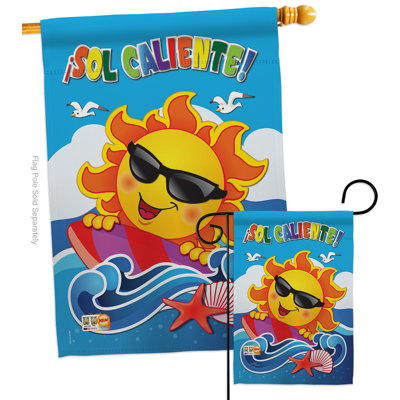 Double Sided 40'' H x 28'' W Polyester Flag Set