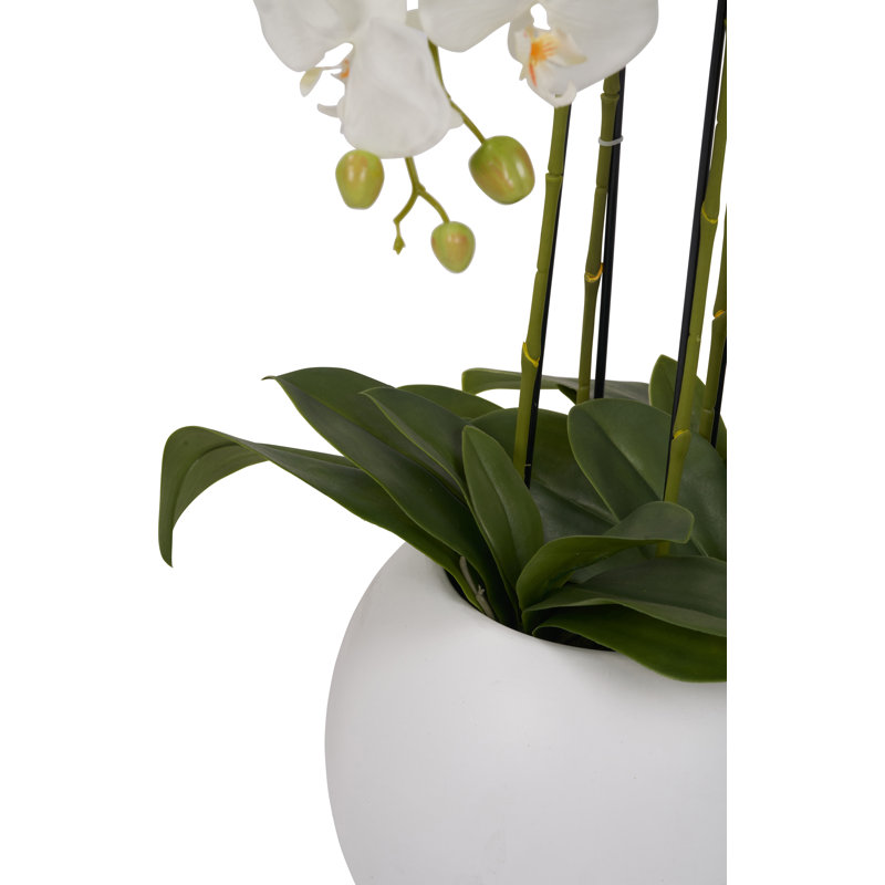 115cm Faux Plant in Cement Pot