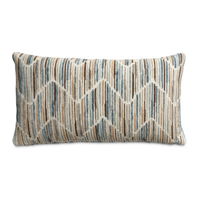 Augusta Chevron Feather Reversible Throw Pillow