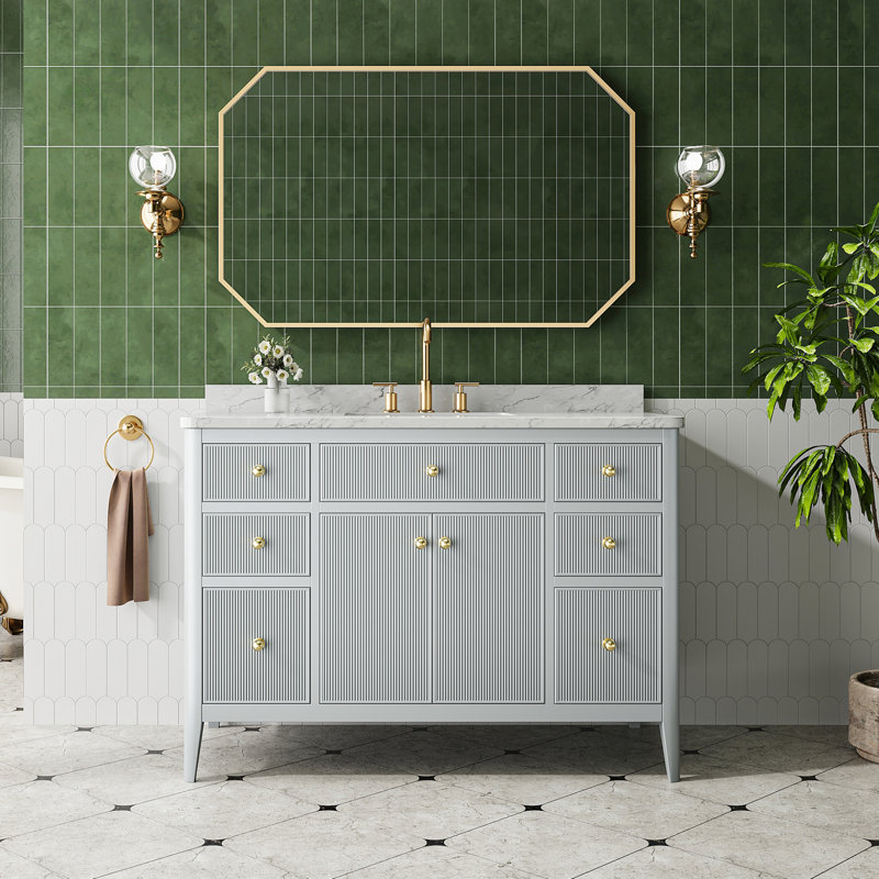 Meuble-lavabo de qualité supérieure en bois massif de qualité supérieure pour les espaces modernes