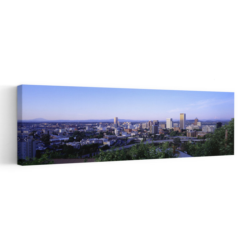 Portland OR USA 1 Piece Wrapped Canvas Panoramic Wall Art, 50.8 cm H x 152.4 cm W