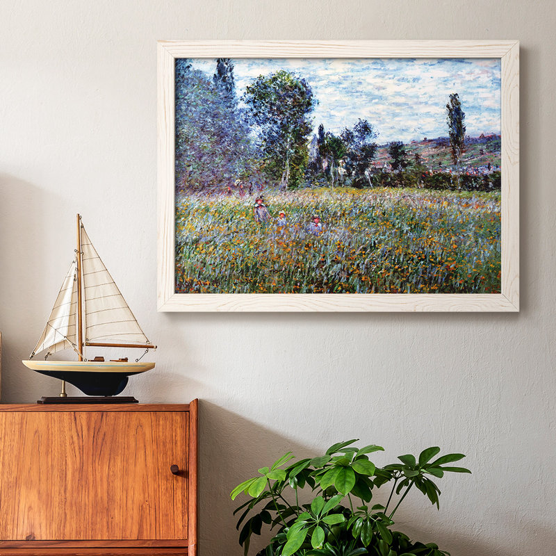 La prairie, 1880, peinture sur toile encadrée, Blanc, H 22 po x l 32 po x P 1,5 po