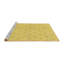 Tapis jaune tissé à la machine-566284455