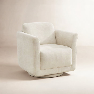 Scottie Upholstered Swivel Barrel Chair