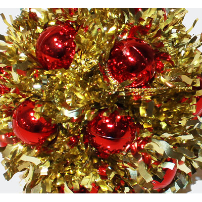 5" Hanging Tinsel Berry Christmas Ornament