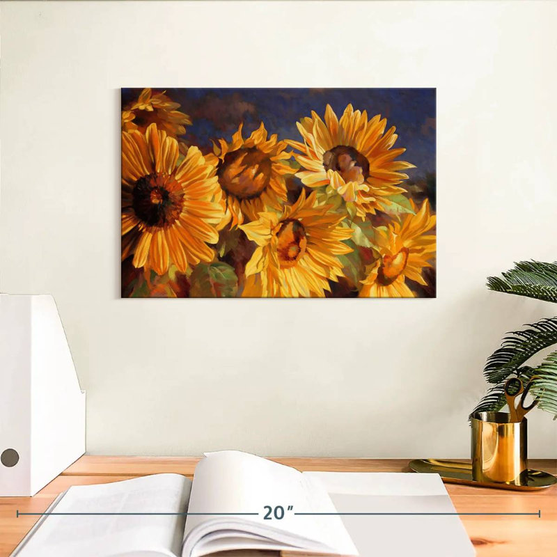 Harnek Sunflower Cluster, 8" H x 12" W