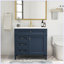 Meuble-lavabo autoportant moderne avec lavabo supérieur et 2 tiroirs-1737368827