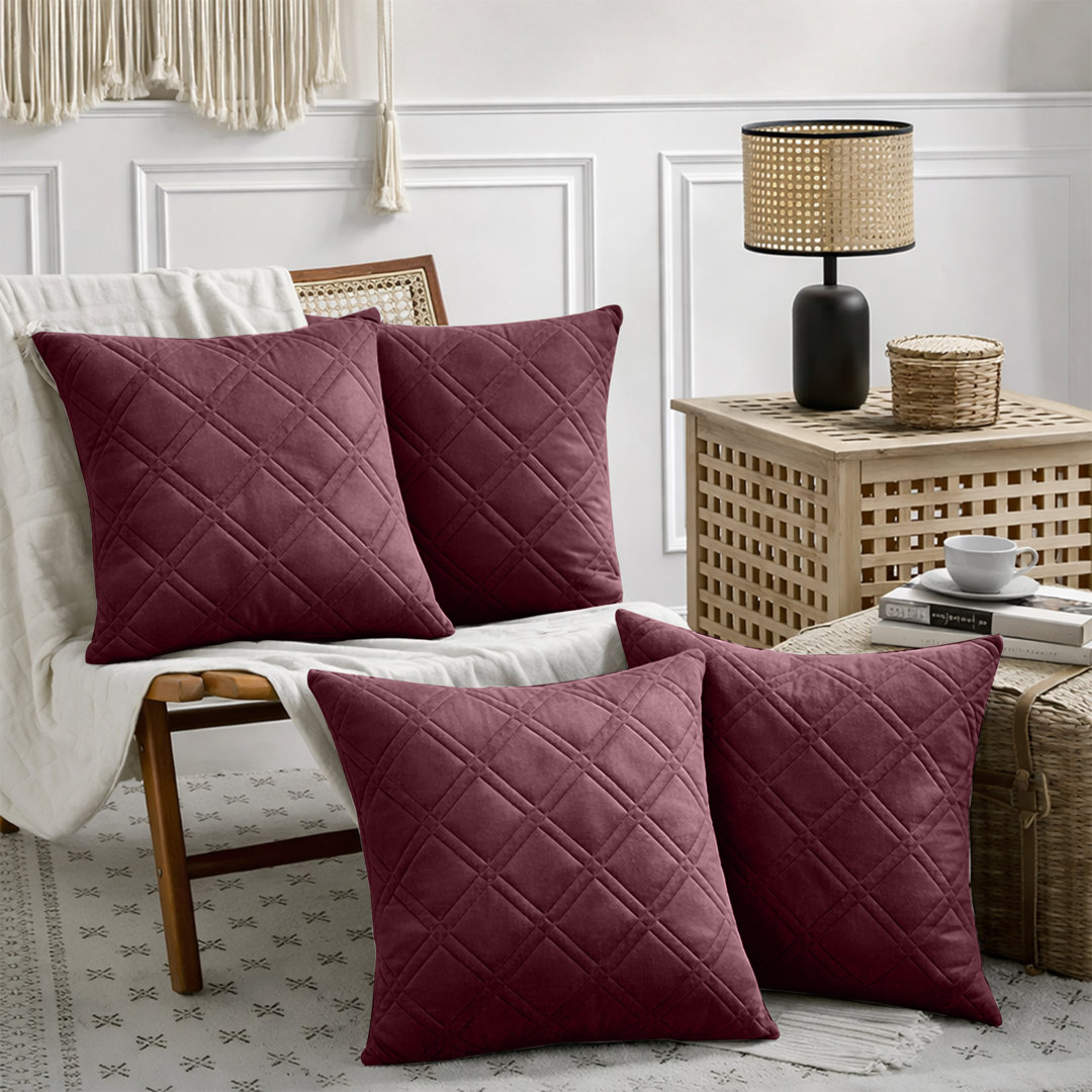 Geometric Square Cushion