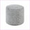 Repose-pieds gris anthracite moderne & amp; Repose-pieds en chenille blanc antidérapant 16 po x 17 po | Gris anthracite | Textile