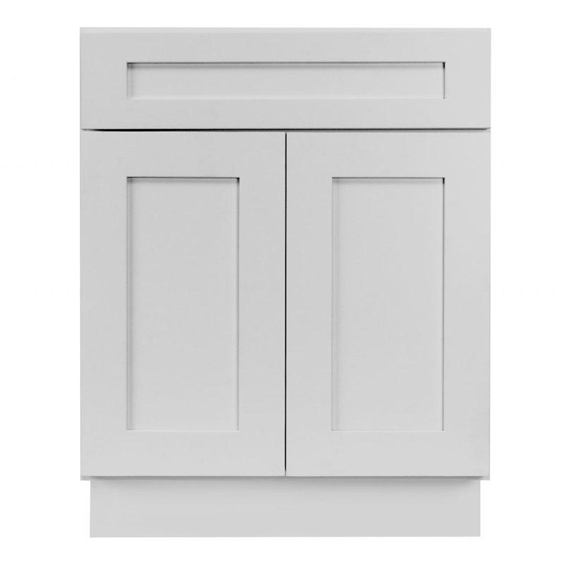 Base de meuble-lavabo simple 24 po seulement en gris