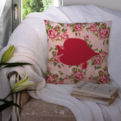  Coussin décoratif floral 14 po Fish - Shabby Elegance