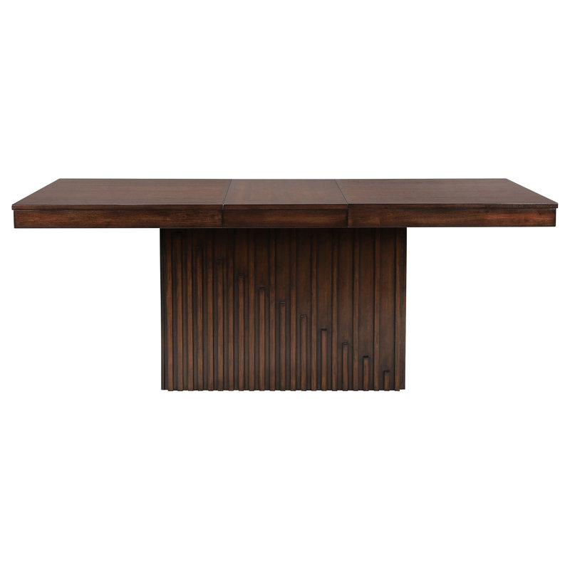 Ryn Dining Table, 60-78 Inch Removable Extendable Rectangular Top, Brown