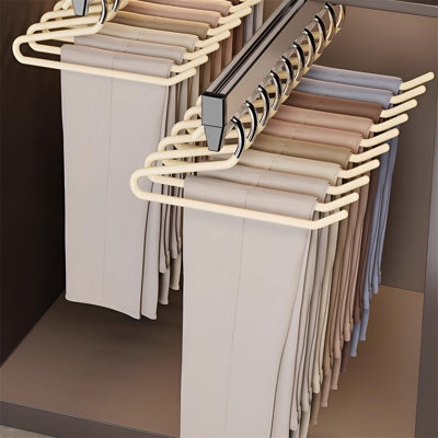 Goose-Shaped Metal Pants Hanger - Non-Slip Z-Type Closet Organizer For Home Use, Wrinkle-Free Dedicated Hanger For Pants & Accessories