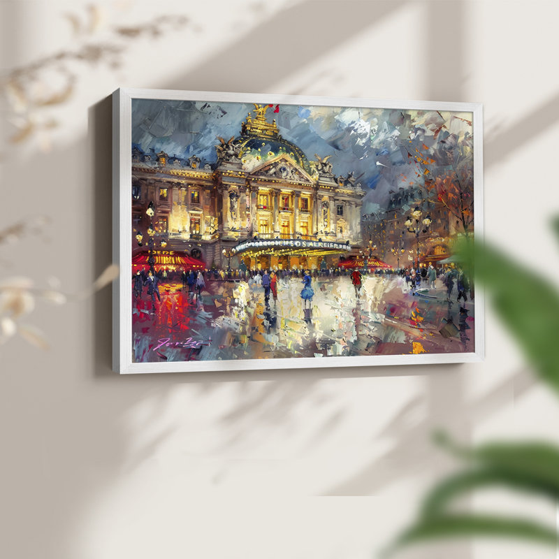 Landscape Series-CXI -Framed Print - Restickable, 22" H x 28" W, White