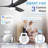  Nicola 60" Modern Style 3-blade Ceiling Fan Light With Remote Control, Supports Mobile Phone Connection And Voice Function-599633004