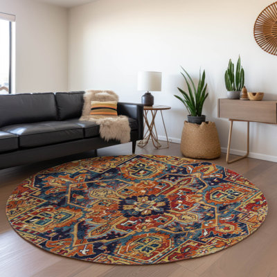 Premium Machine Washable Cerrito AMF570 Paprika Rug