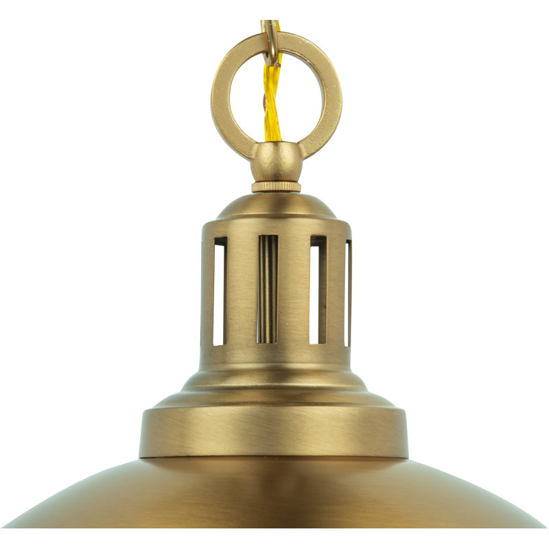 Simple Globe 2-Light Pendant Light, Gold