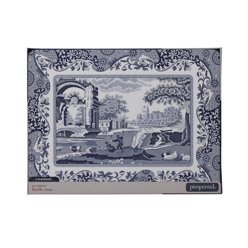Classic Blue Italian - Placemats, Set of 6