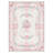 Atascadero Romantic Vintage Floral & Bow Border Kids Area Rug For Girls Room, Machine Washable, Inspired Faux Wool - High-Rebound Foam & Non-Slip Backing-561428593