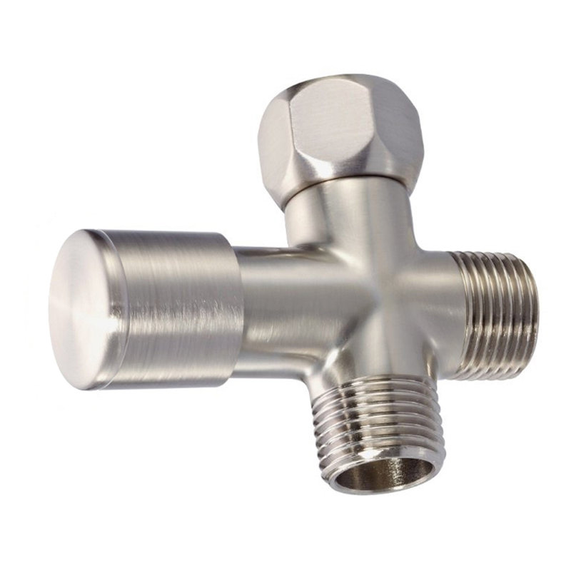 1/2" IPS Shower Arm Diverter Valve, Satin Nickel