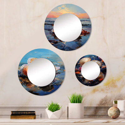 Devani Metal Round Mirror
