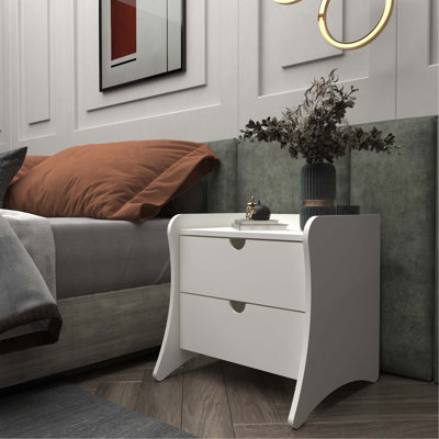 Table de chevet blanche