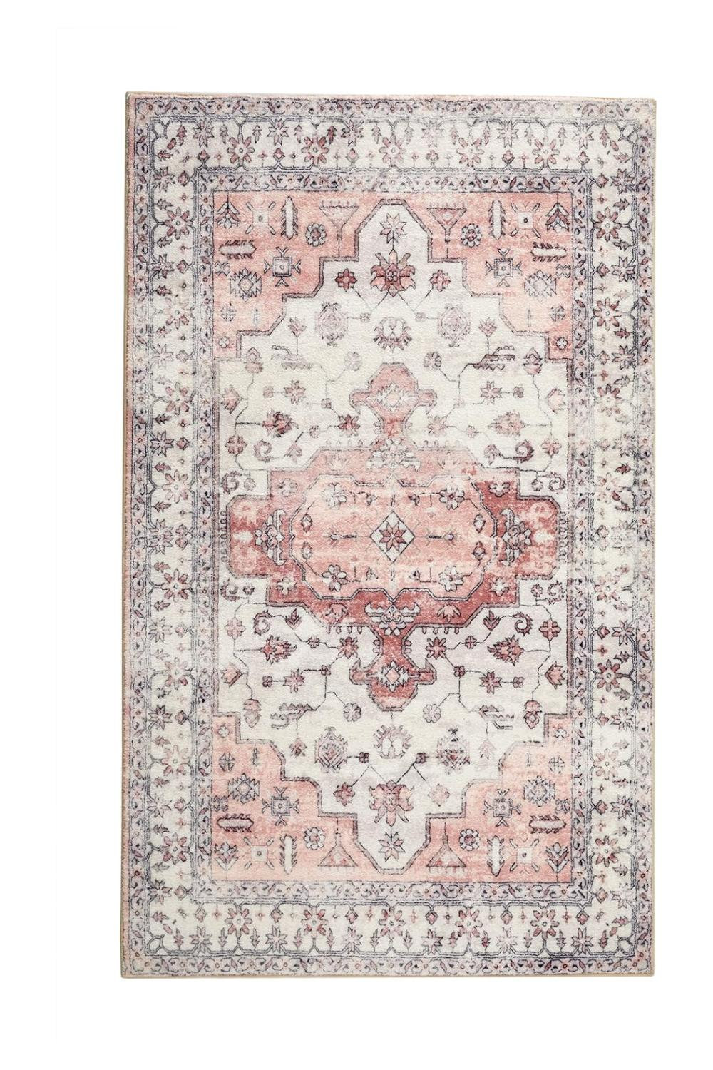 4x6 Rectangular Rug Bungalow Rose Rectangle Themis 4x6 Area Rug with Non-Slip Backing | Wayfair