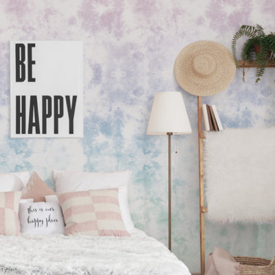 Tie Dye Abstract Peel And Stick Mural Wallpaper