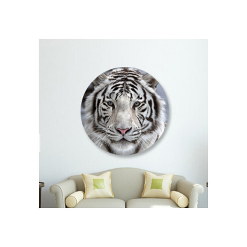 White Tiger Sighted Print, 24" H x 24" W x 1.5" D