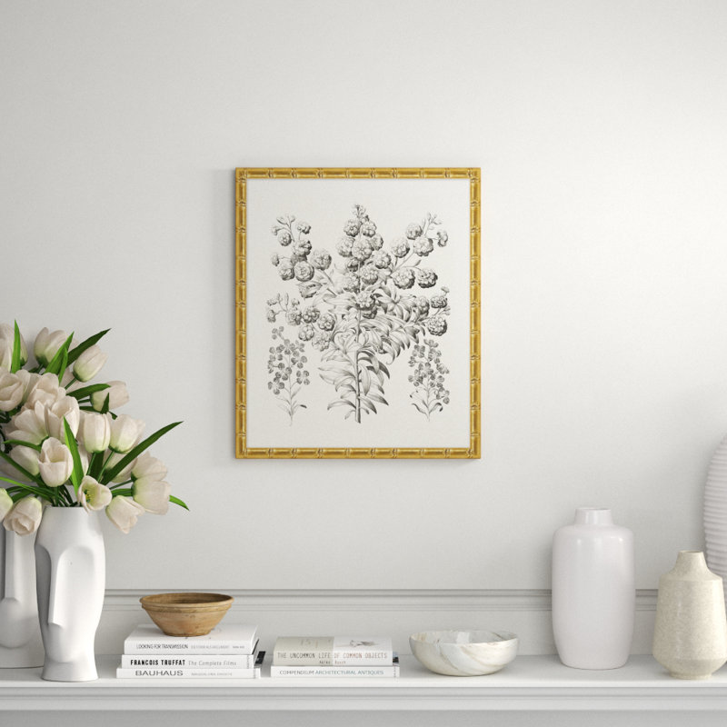 Bessler Study Neutral 7' Framed Graphic Art Print on Glass