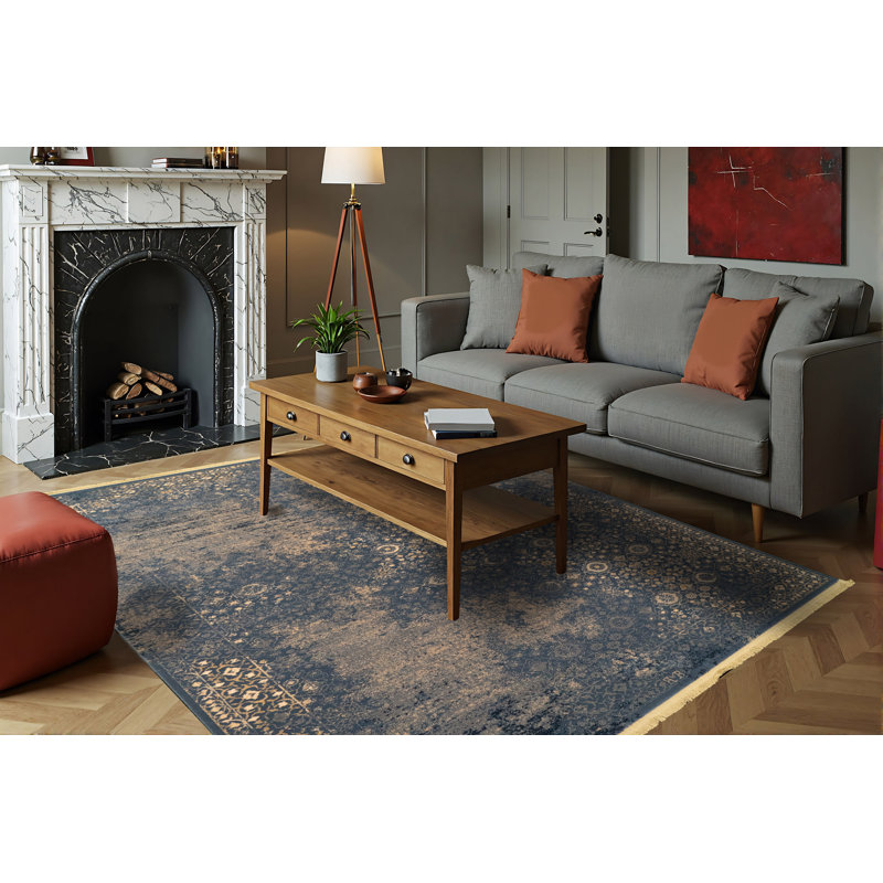 Covington Wool Abstract Indoor Rug, Rectangle 6'7" x 9'10"