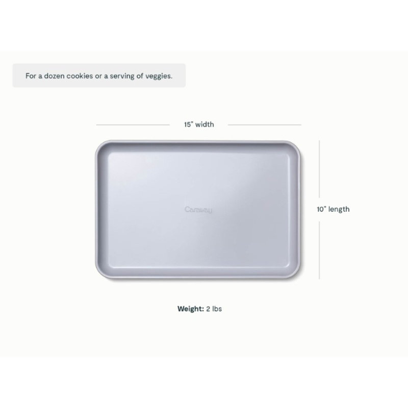 Caraway Nonstick Ceramic Medium Baking Sheet, Gray