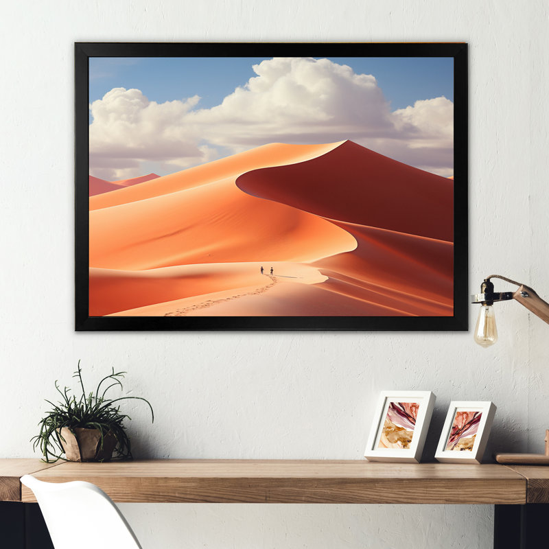 Sossusvlei Namibia A Desert II - Landscapes Canvas Prints, Cadre simple noir, H 16 po x l 32 po x P 1 po