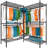 Ahlstrom 77" H Clothes Rack Load 835LBS,Garment Closet with Wire Shelf for Bedroom-783308072