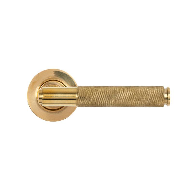 Single Dummy Door Handle, Polished Brass