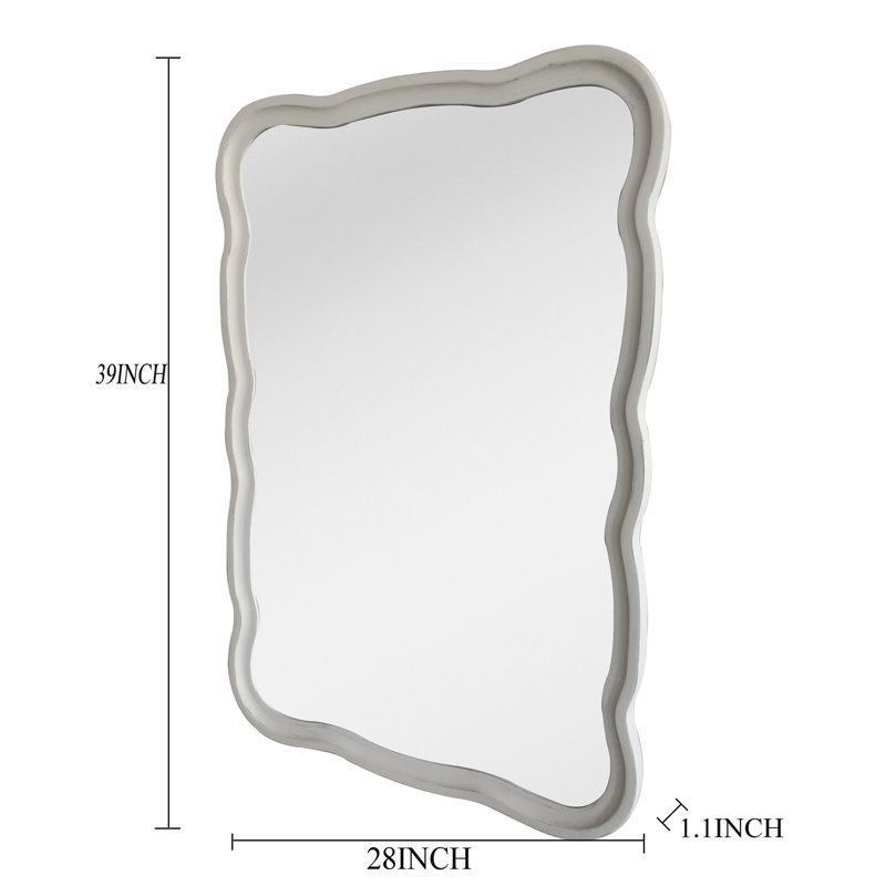 Rustic Scalloped Squigle Wall Mirror