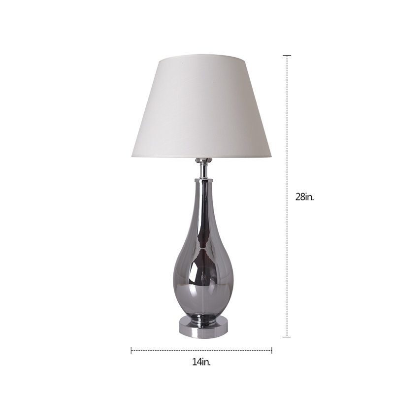 Lampe de table 28 po Vedika, gris