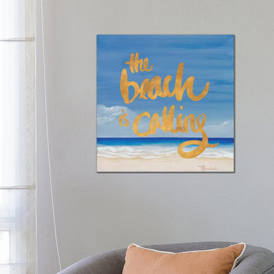 The Beach Is Calling by Tiffany Hakimipour - Wrapped Canvas Gallery-Wrapped Canvas Giclée