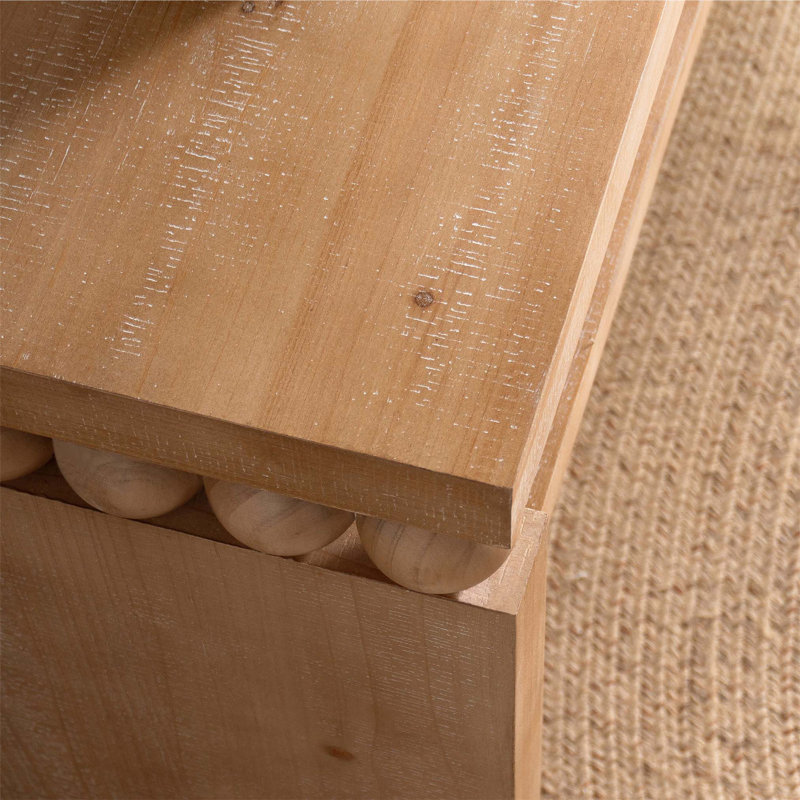 Console moderne et rustique avec rangement ouvert, idéale pour les entrées, les couloirs et derrière les canapés, ajoutant chaleur et style