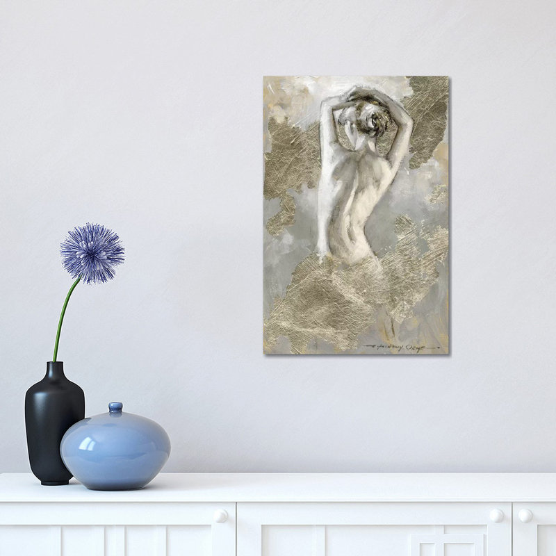 Intime II par E.A. Orme - peinture sur toile tendue, H 18 po x l 12 po x 1,5 po
