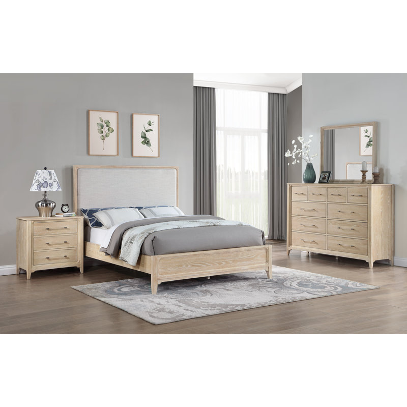 Westfield - Sand Upholstered Panel Tween Bed, Queen, Sand