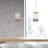 Altoona 1 - Light Brushed Gold Unique/Statement Pendant
