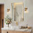 Sheena 1- Light Metal Dimmable Armed Wall Sconce